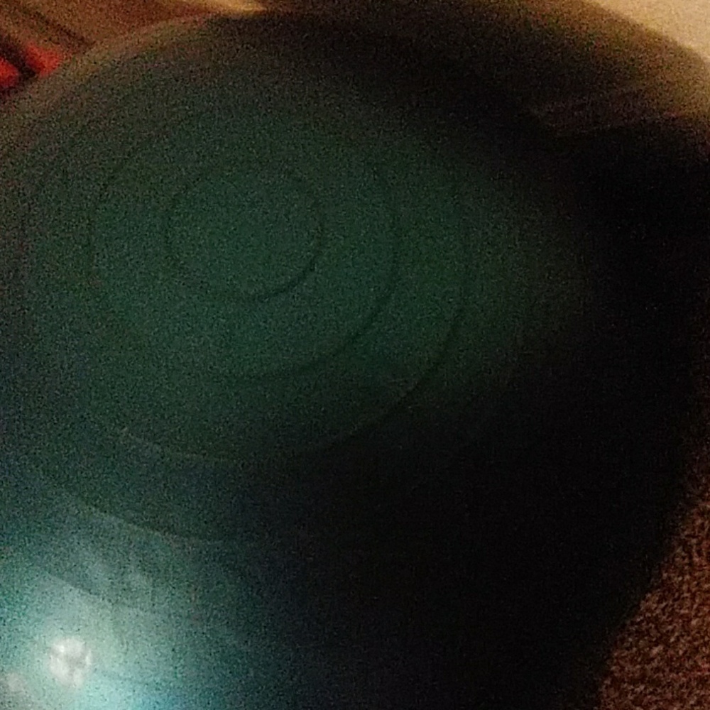 A yoga ball